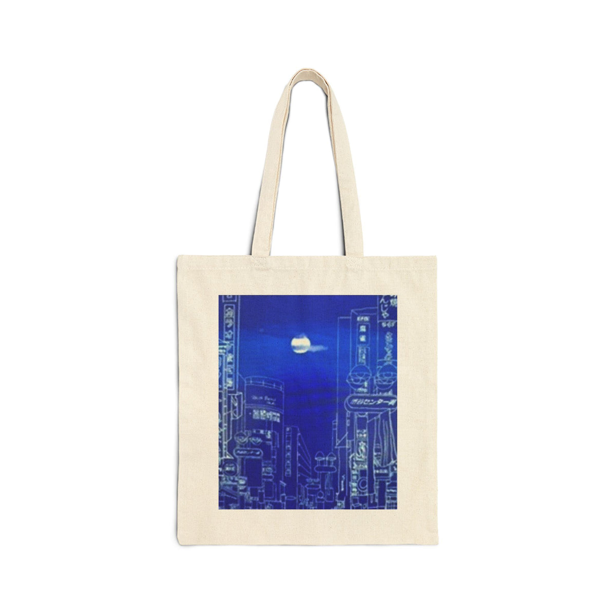 ‘Memories of Tokyo’ Cotton Canvas Tote Bag
