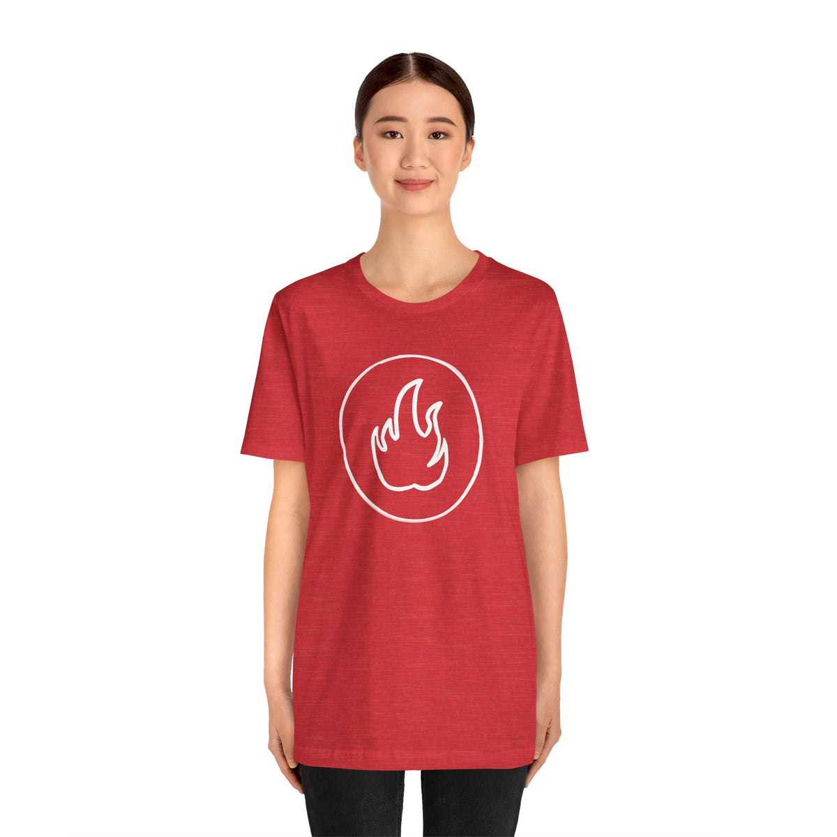 'Fire' (linakamura) - Unisex Jersey Short Sleeve Tee