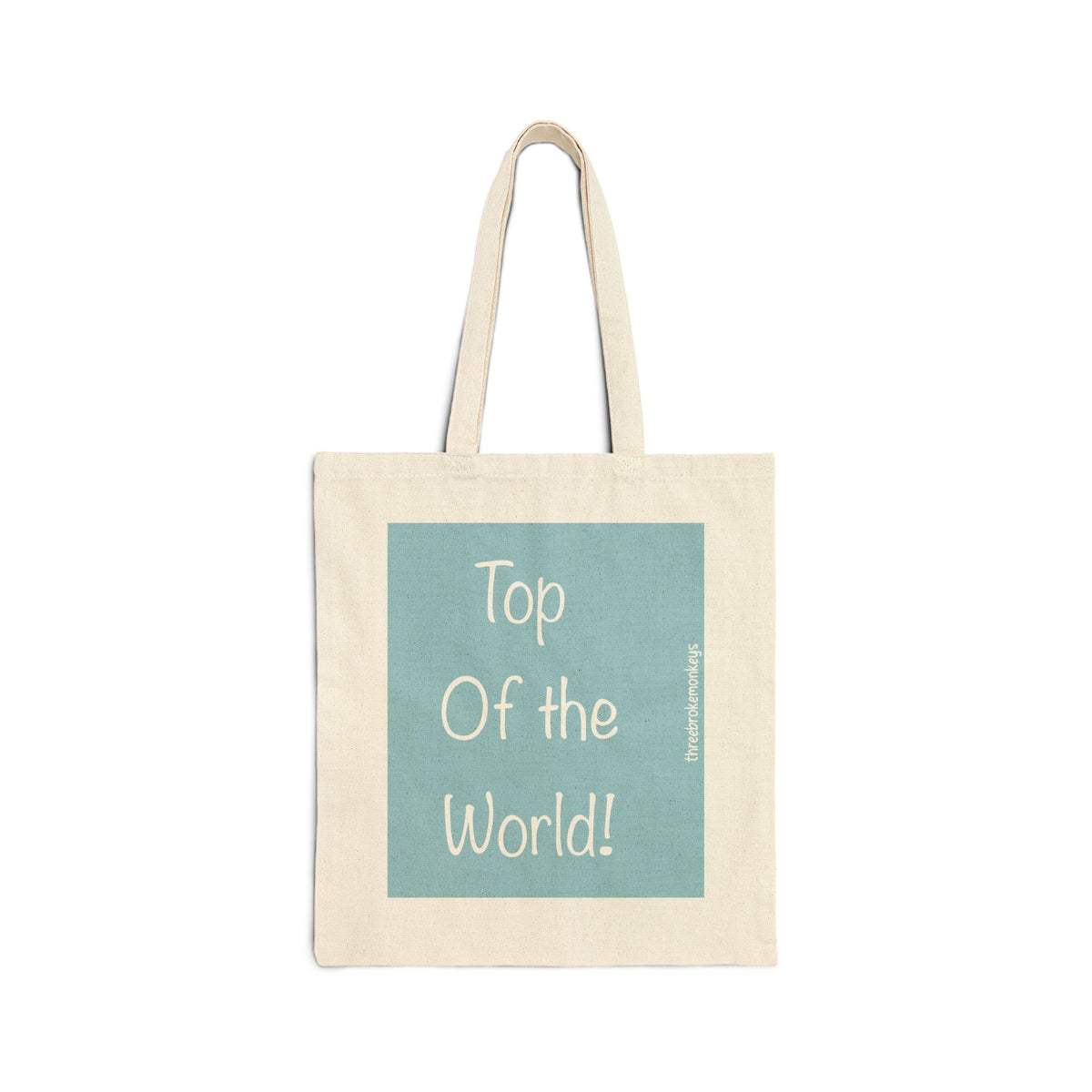 ‘Top of the World!’ Cotton Canvas Tote Bag