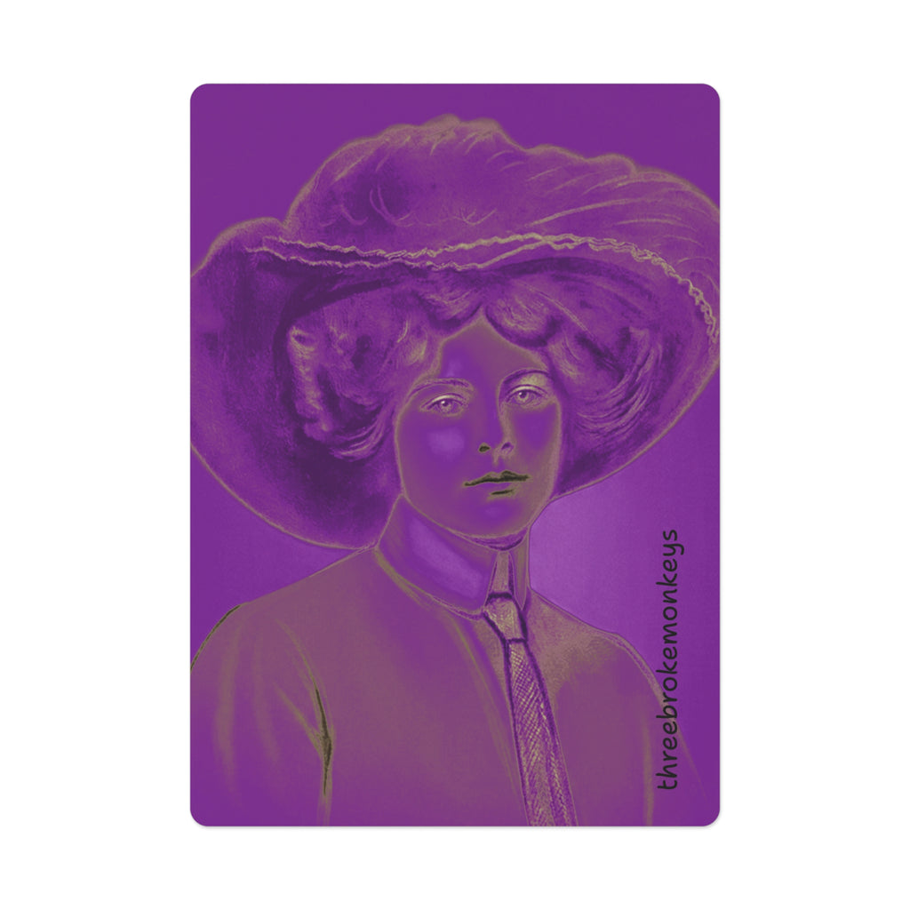 'Lady Luck' (Purple Edition) Poker Cards