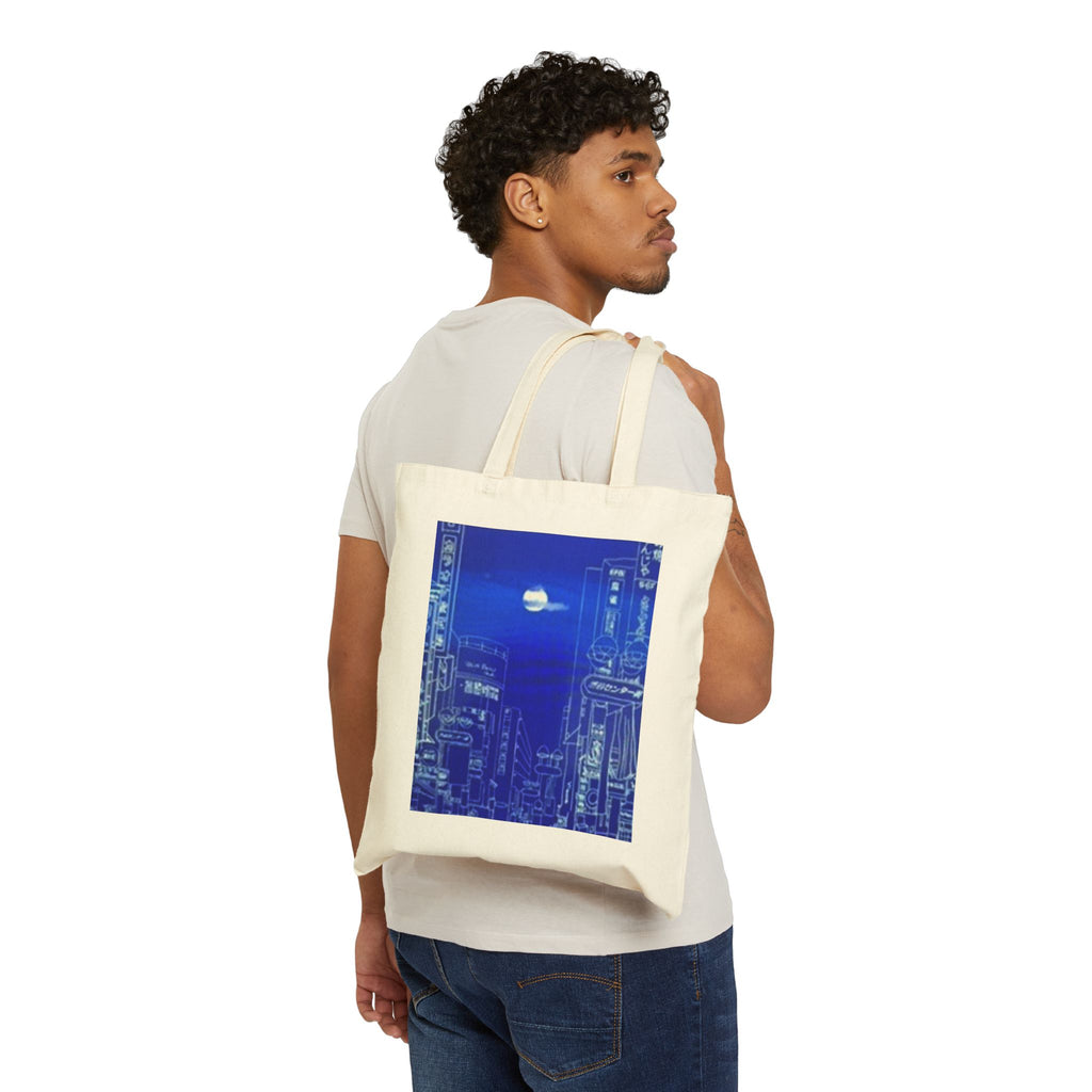 ‘Memories of Tokyo’ Cotton Canvas Tote Bag