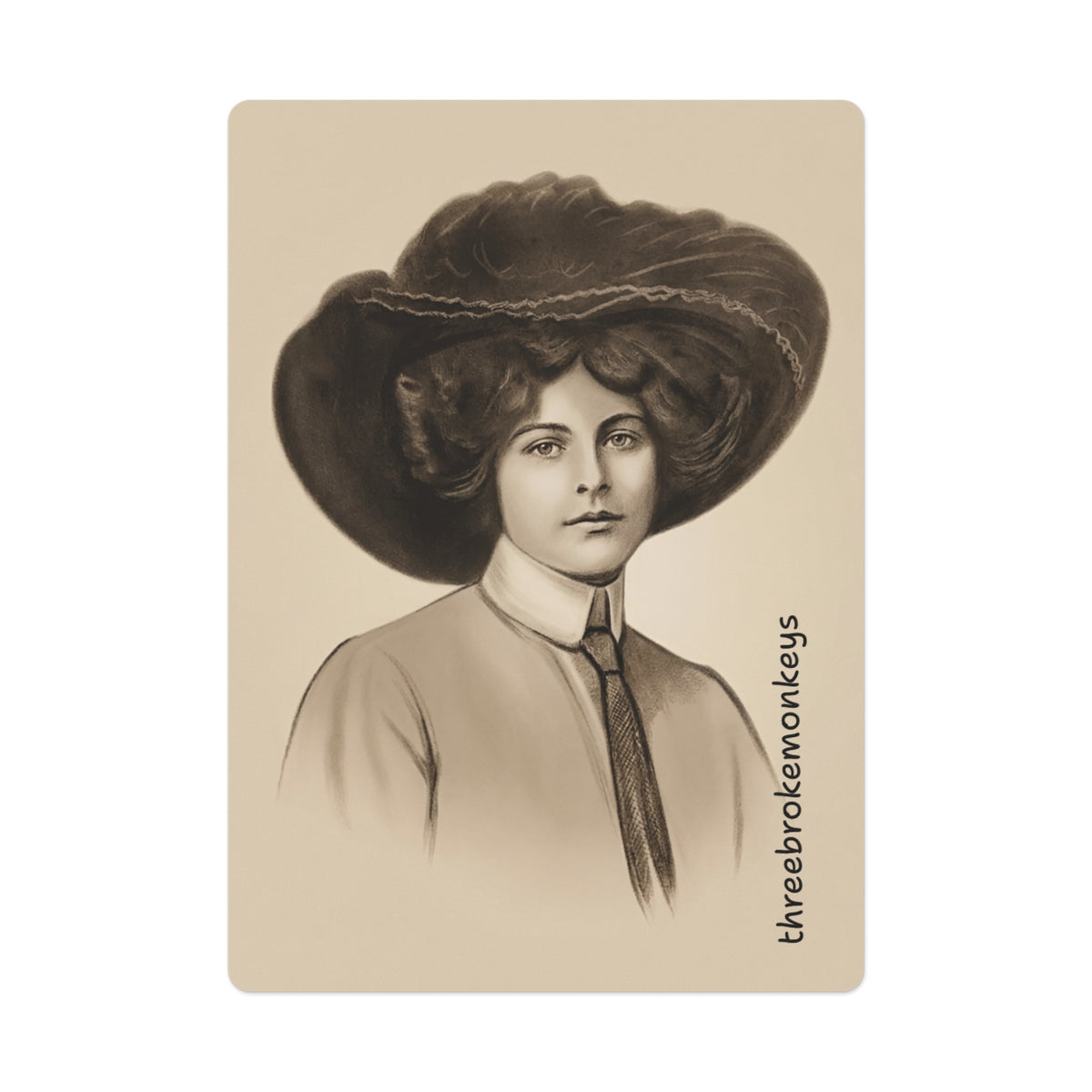 'Lady Luck' (Sepia Edition) Poker Cards