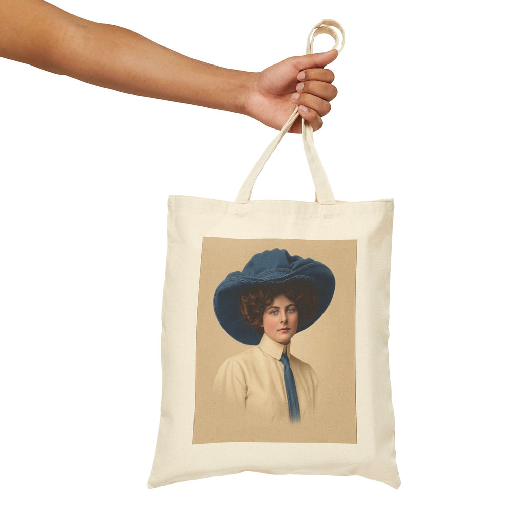 ‘Caitlin Le Hata (blue)’ Cotton Canvas Tote Bag