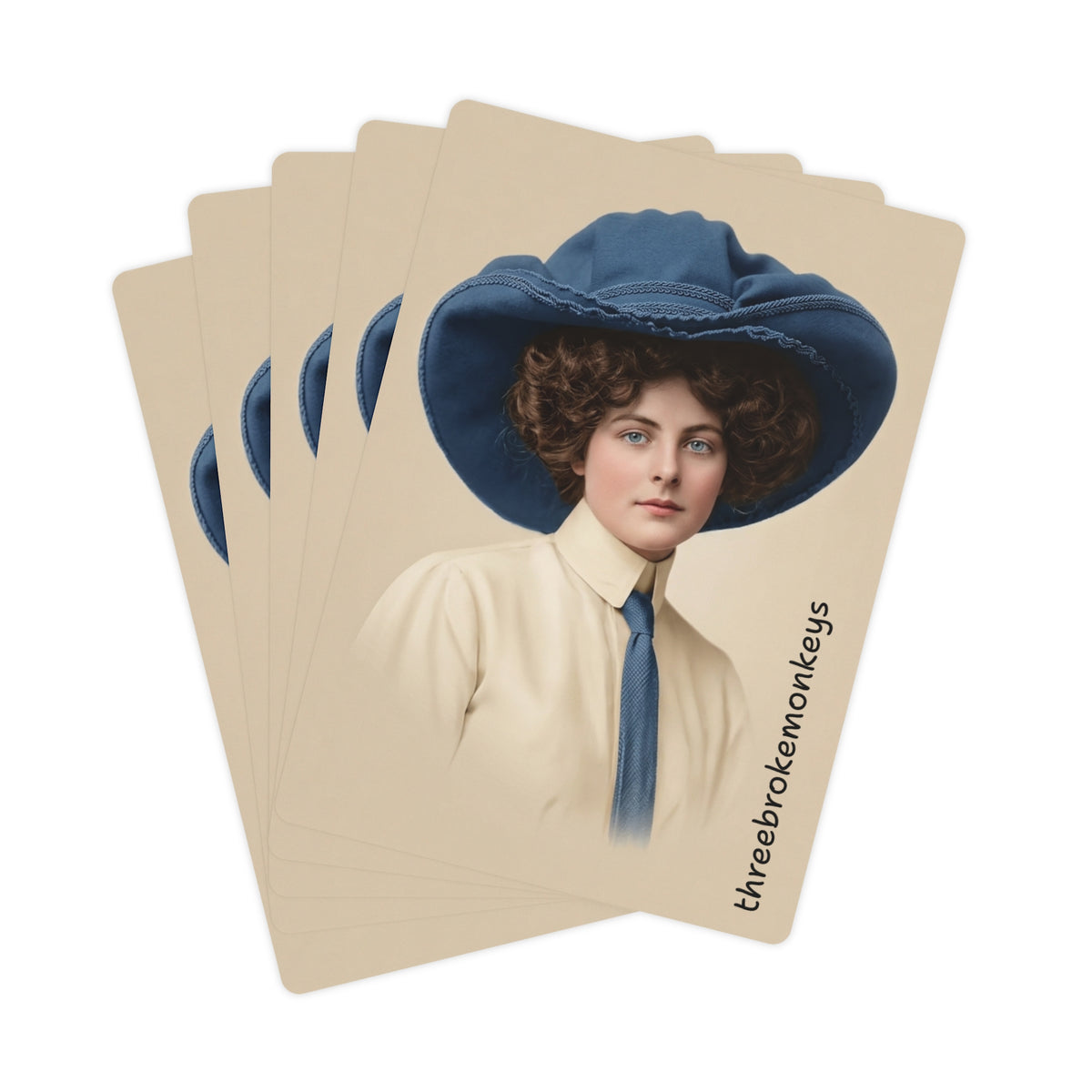 'Lady Luck' (Blue Edition) Poker Cards