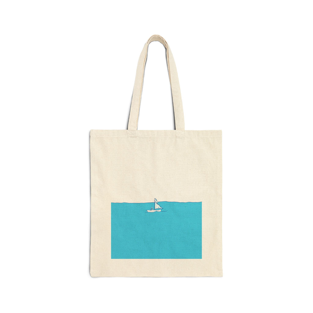 'Ice, Sea And Me’ Cotton Canvas Tote Bag