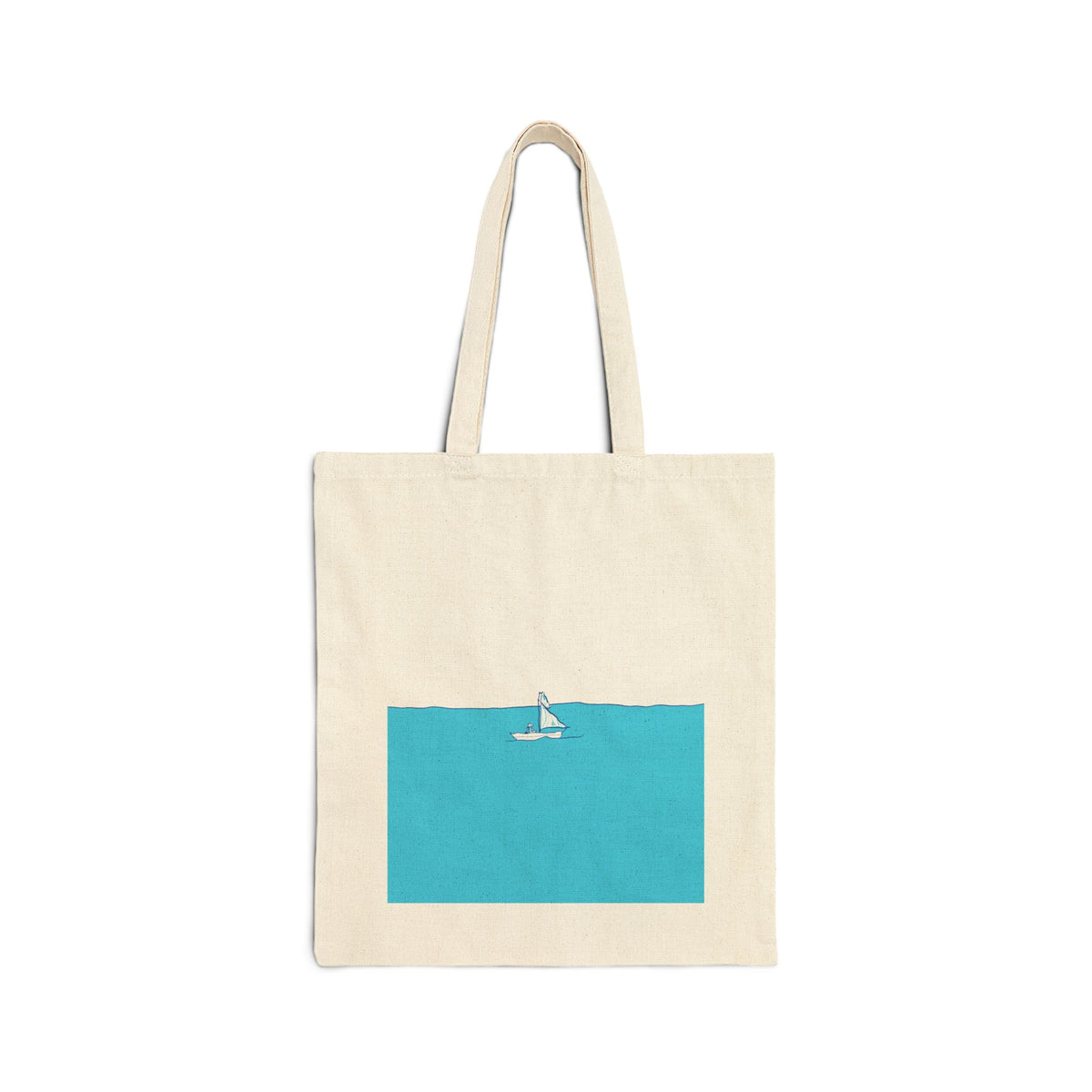 'Ice, Sea And Me’ Cotton Canvas Tote Bag