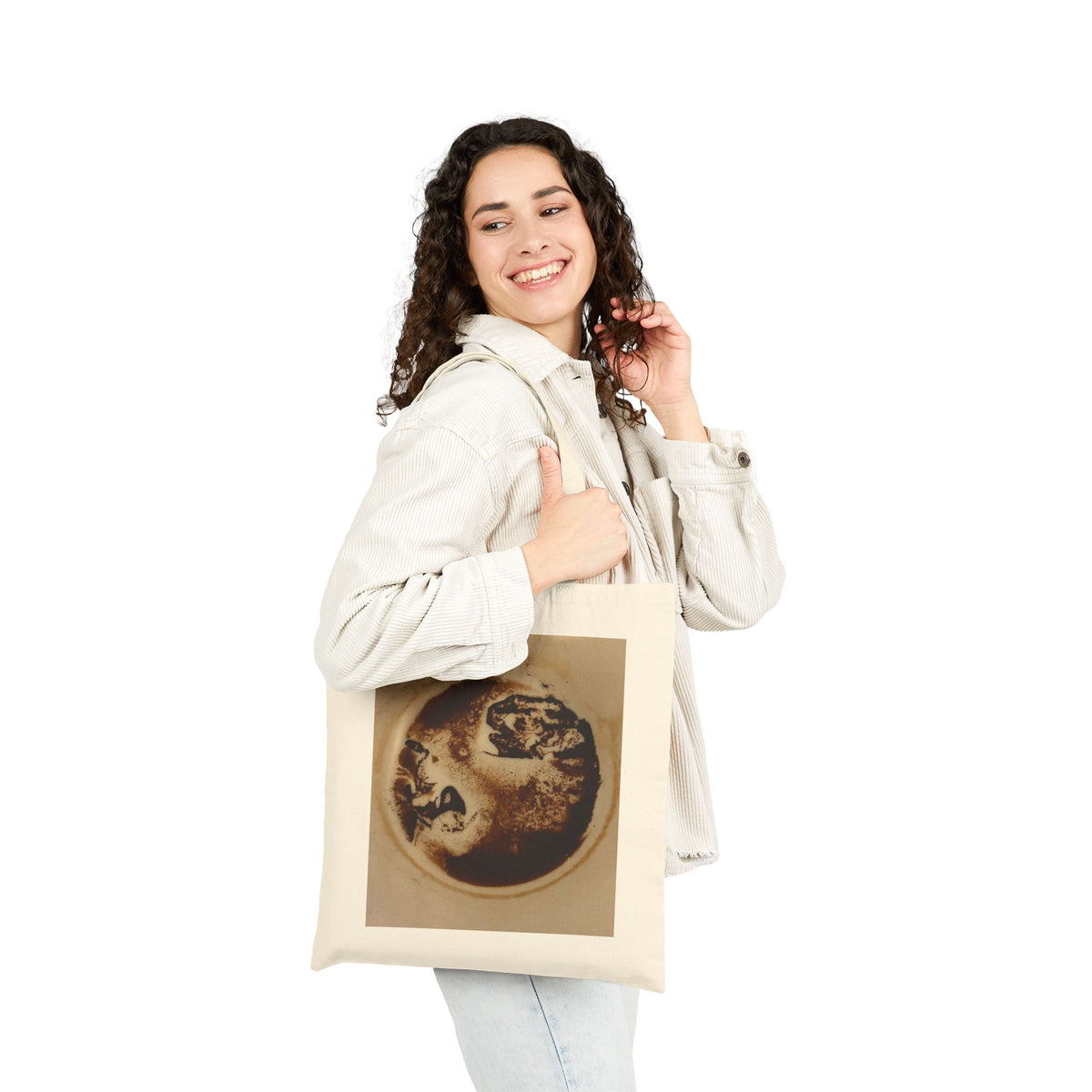 ‘Storm in my Coffee’ Cotton Canvas Tote Bag