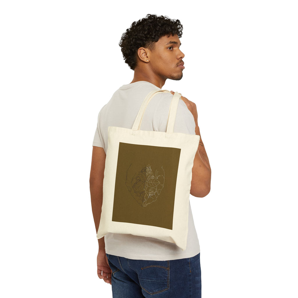 ‘Coffee is Life’ Cotton Canvas Tote Bag