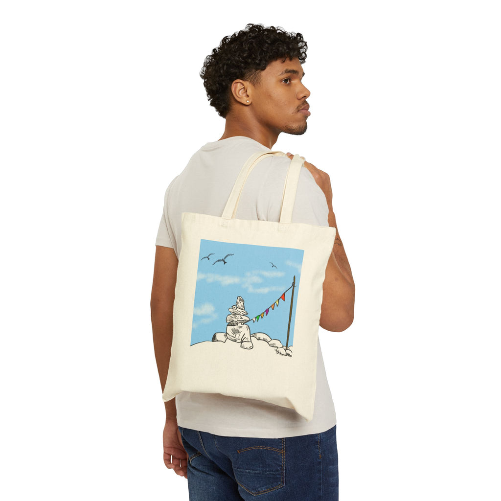 ‘Top of the World!’ Cotton Canvas Tote Bag