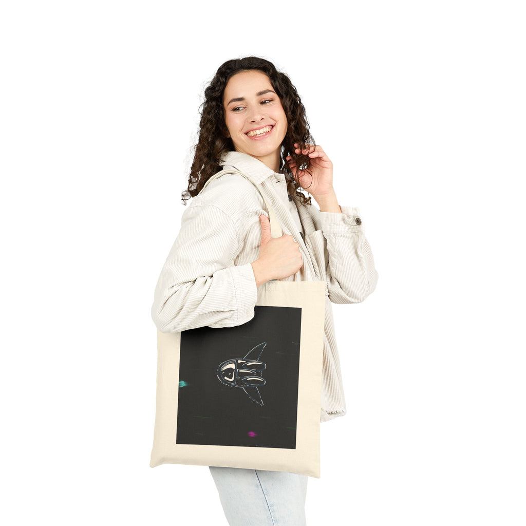 ‘Rocket To The Stars’ Cotton Canvas Tote Bag