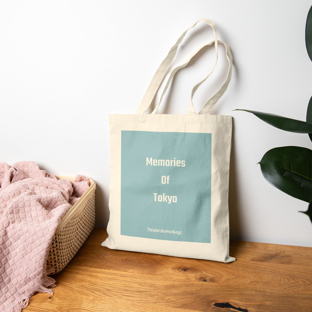 ‘Memories of Tokyo’ Cotton Canvas Tote Bag