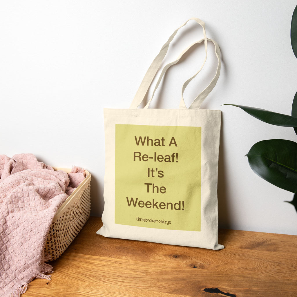 ‘Re-Leaf’ Cotton Canvas Tote Bag
