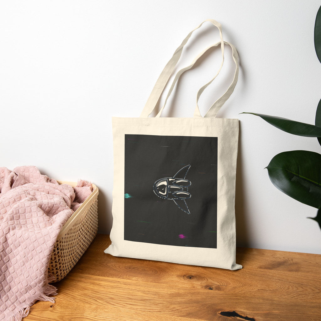 ‘Rocket To The Stars’ Cotton Canvas Tote Bag