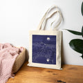 ‘Reflective Moon’ Cotton Canvas Tote Bag