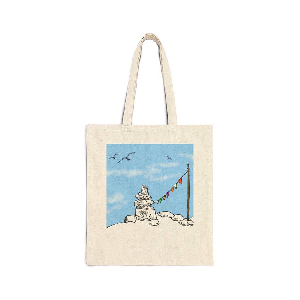 ‘Top of the World!’ Cotton Canvas Tote Bag