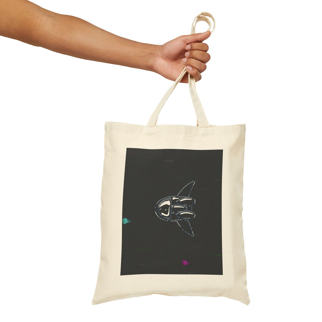 ‘Rocket To The Stars’ Cotton Canvas Tote Bag