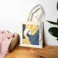 ‘Pop Peacock’ Cotton Canvas Tote Bag