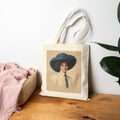 ‘Caitlin Le Hata (blue)’ Cotton Canvas Tote Bag